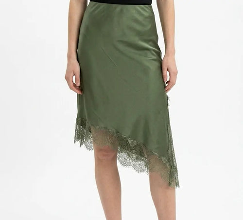 Jupe satin asymétrique MGN Boutique