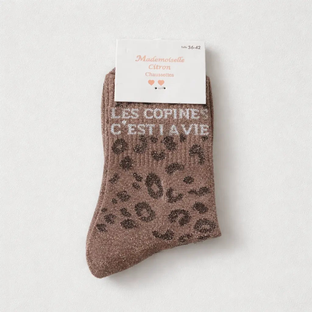 Chaussettes à paillettes - Les copines c’est la vie MGN Boutique