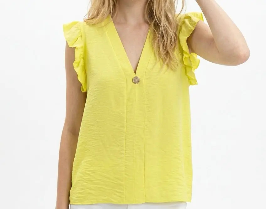Blouse ample à volants MGN Boutique