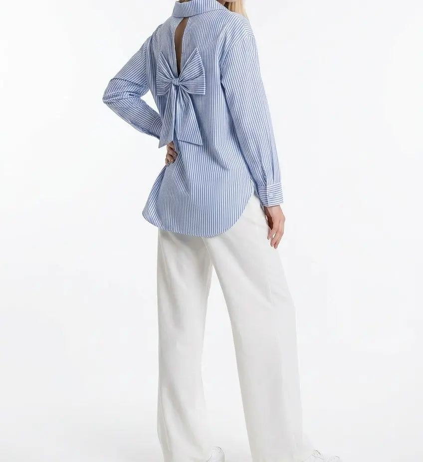 Chemis dos nu rayée bleu MGN Boutique