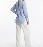 Chemis dos nu rayée bleu MGN Boutique