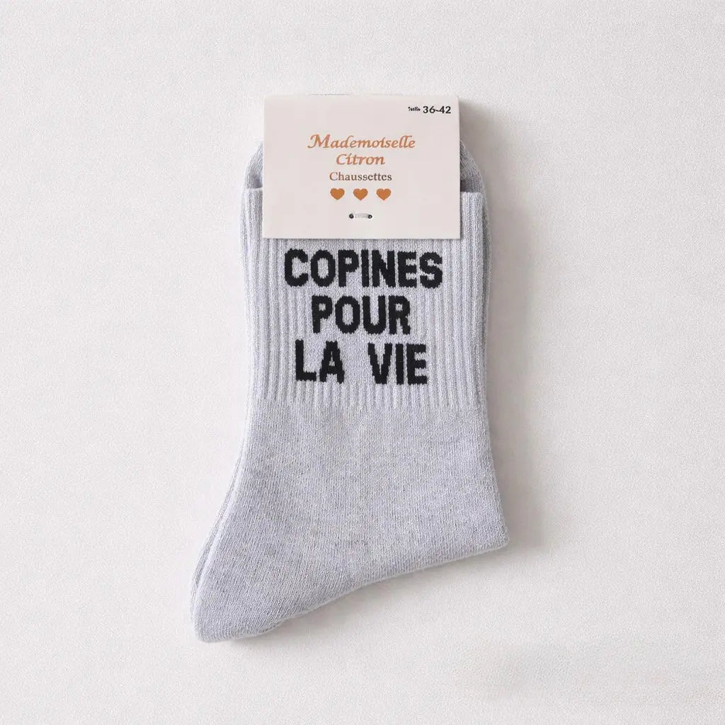 Chaussettes à paillettes- Copines pour la vie MGN Boutique
